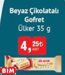 ÜLKER BEYAZ ÇİKOLATALI GOFRET ÜLKER BEYAZ ÇİKOLATALI GOFRET